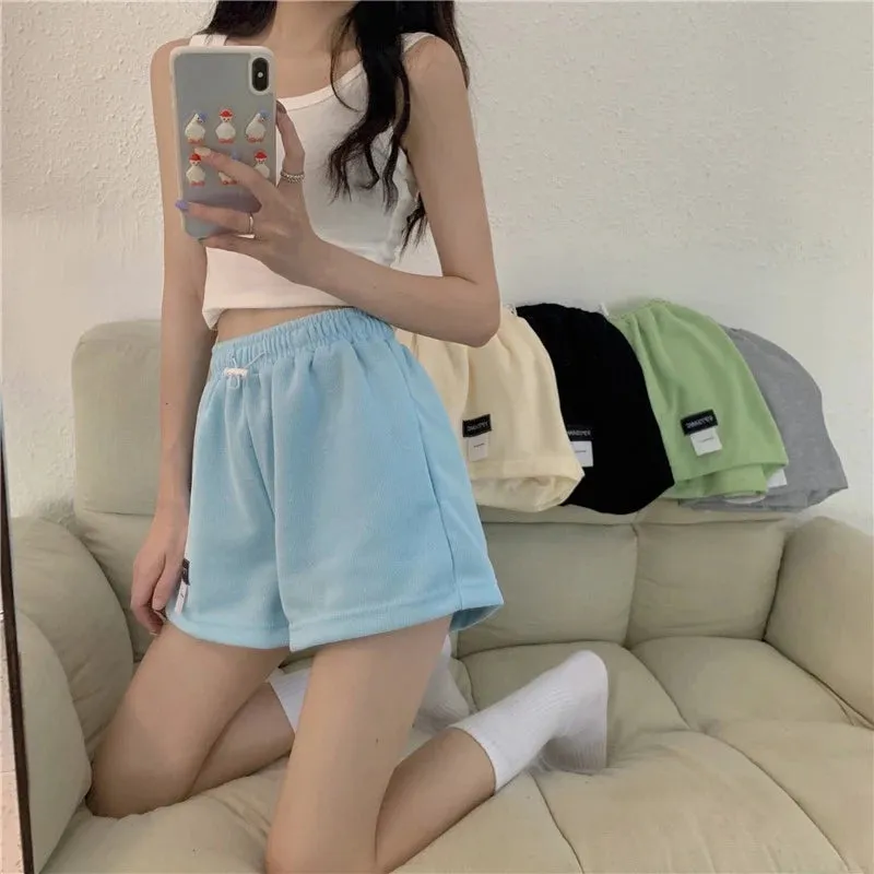 Summer Women Shorts Casual Loose Baggy Wide Leg Pants