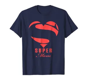 Super Mom Superhero Mom T Shirt Gift Mother Father Day