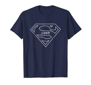 Superhero Aunt T Shirt Gift Mother Father Day