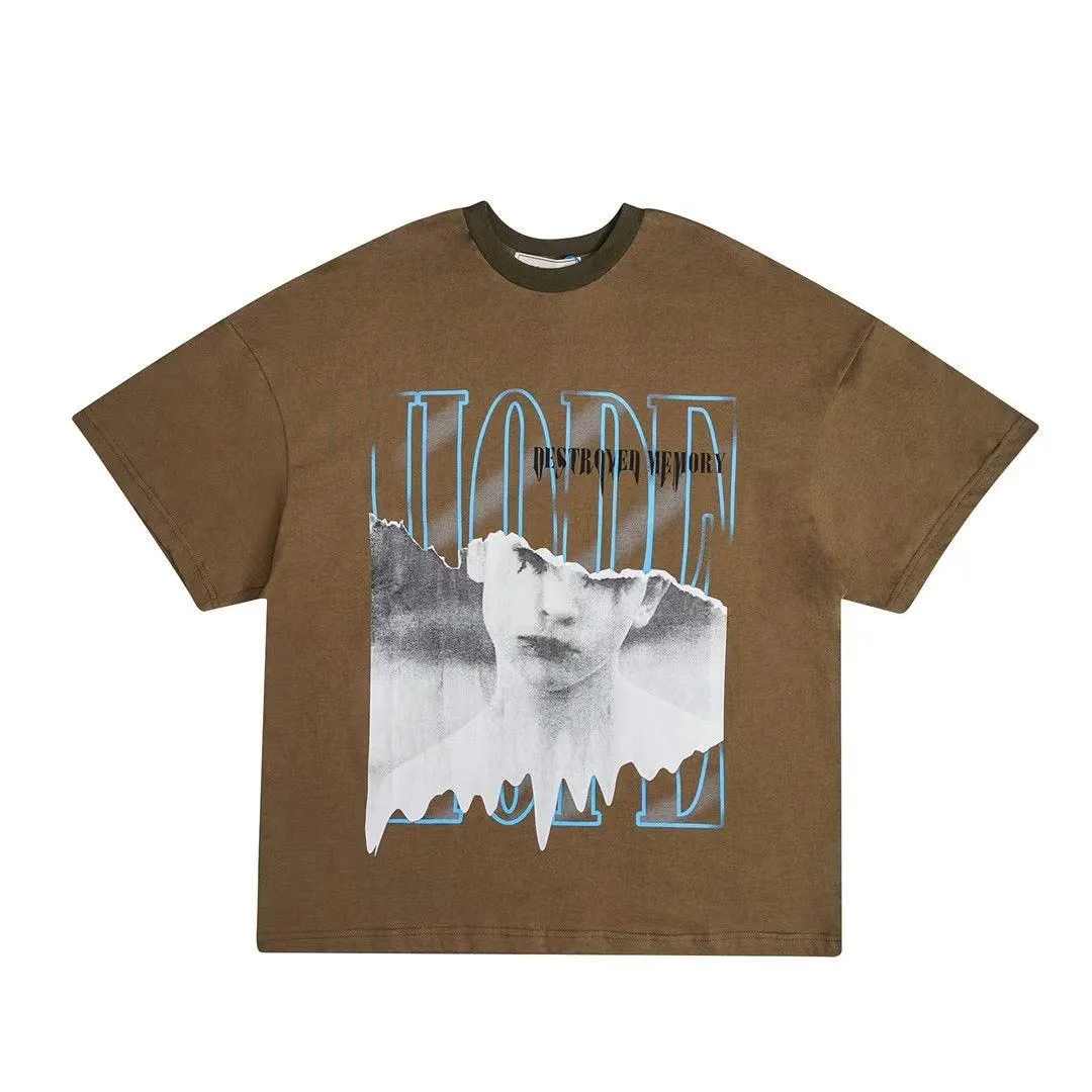 The Unavowed Destroyed Memory  Over Size T-Shirt- Green