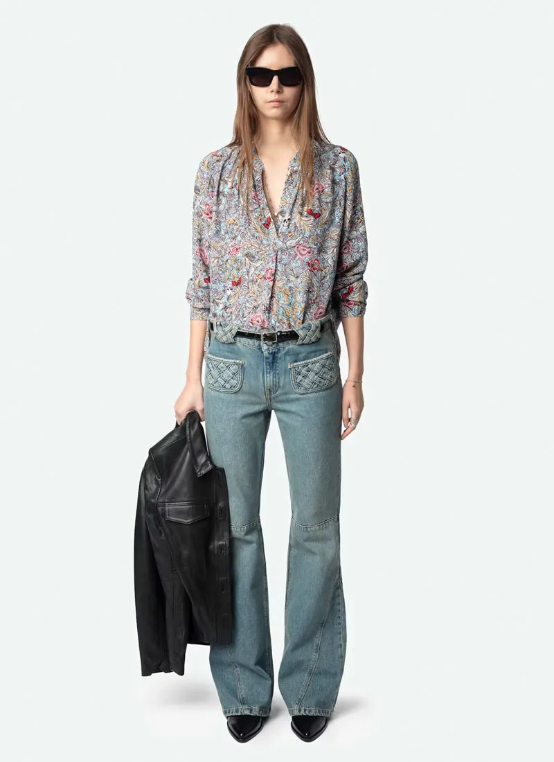 Tink Soft British Flowers Top