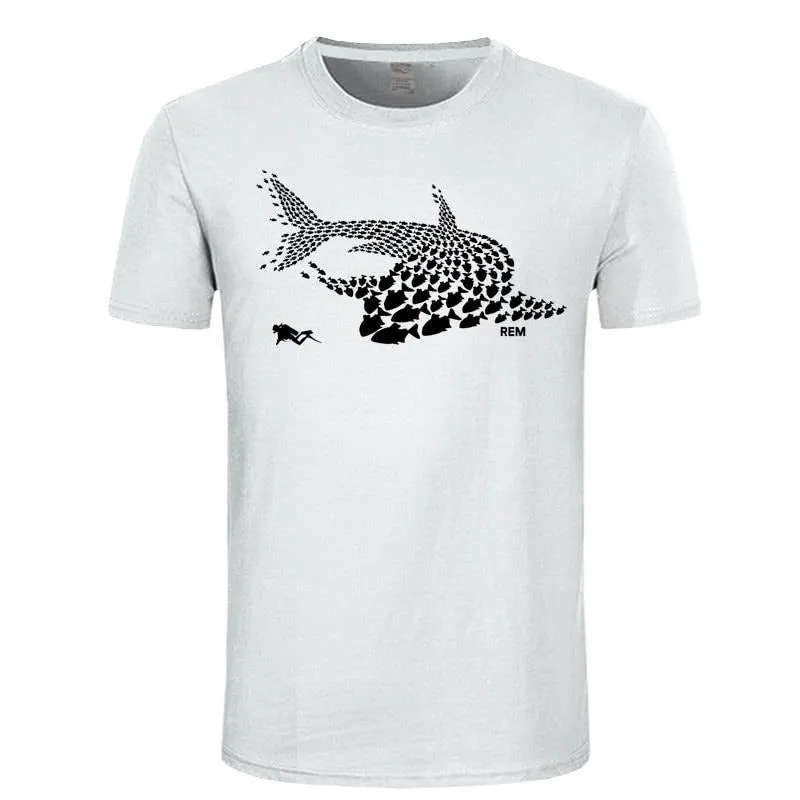 Unique Diver Shark T-shirt