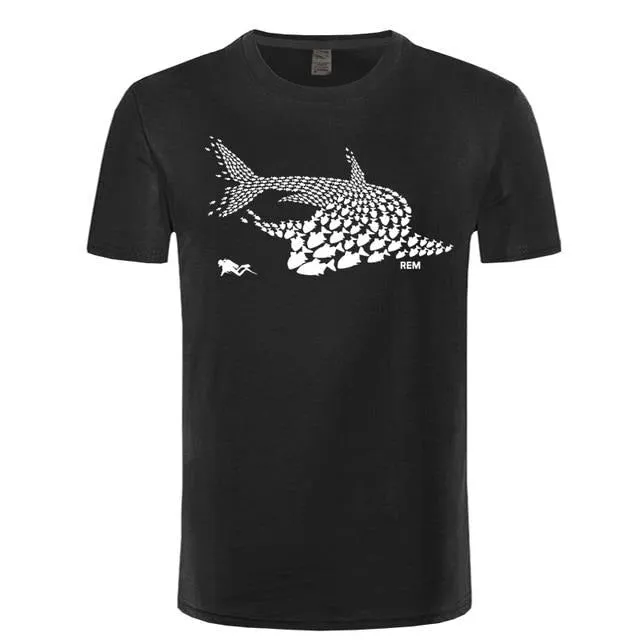 Unique Diver Shark T-shirt