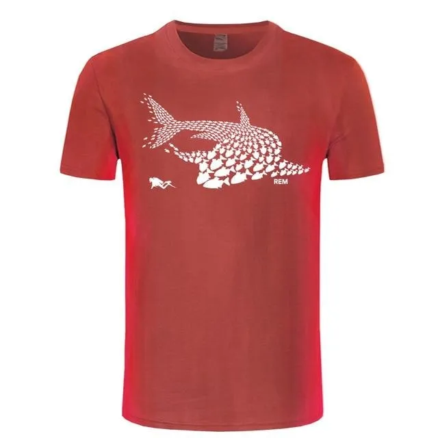 Unique Diver Shark T-shirt