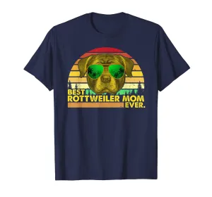 Vintage Best Rottweiler Mom Ever Dog Mommy Mother T-Shirt
