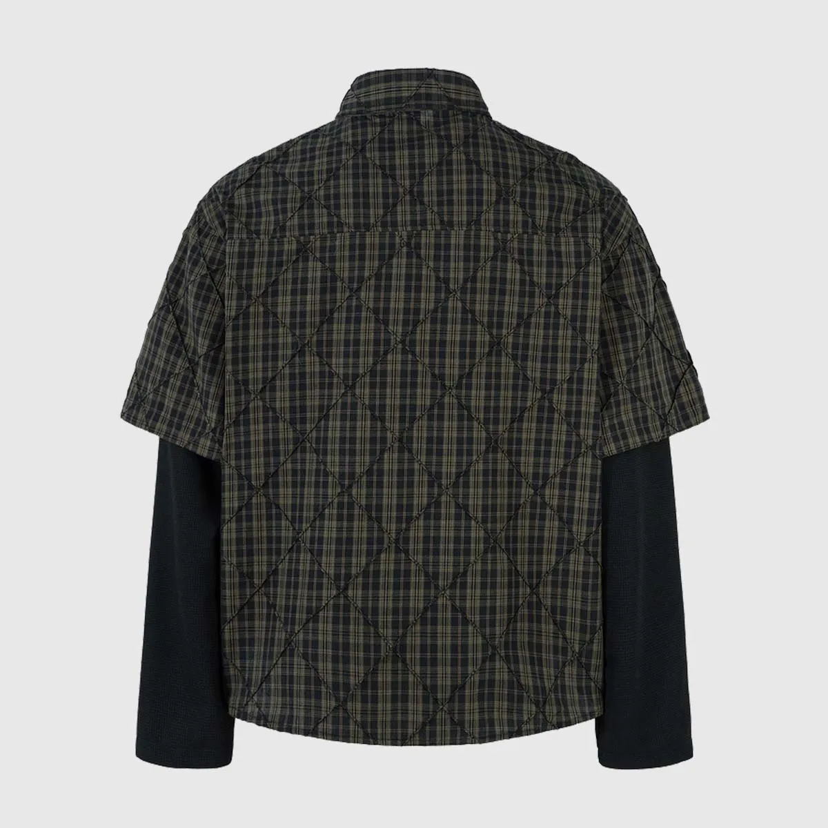 Vintage Plaid Layered Shirt