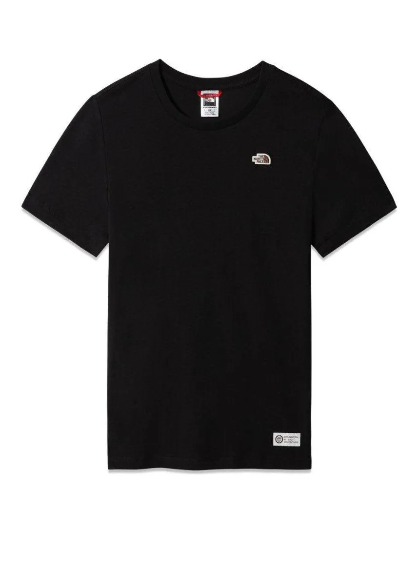 W HERITAGE S/S RECYCLED TEE - Tnf Black