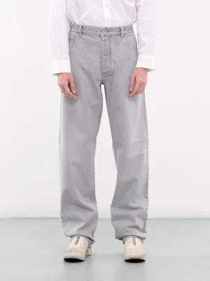 Washed Denim Jeans (710238V4LP0-1493-LIGHT-GREY)