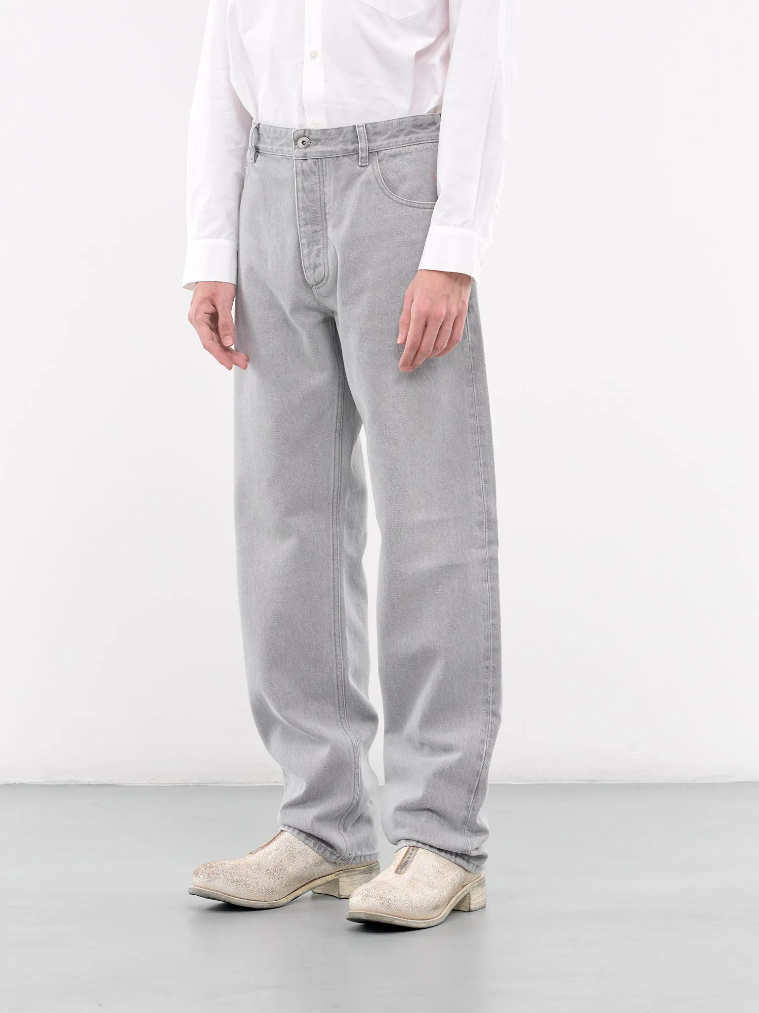 Washed Denim Jeans (710238V4LP0-1493-LIGHT-GREY)