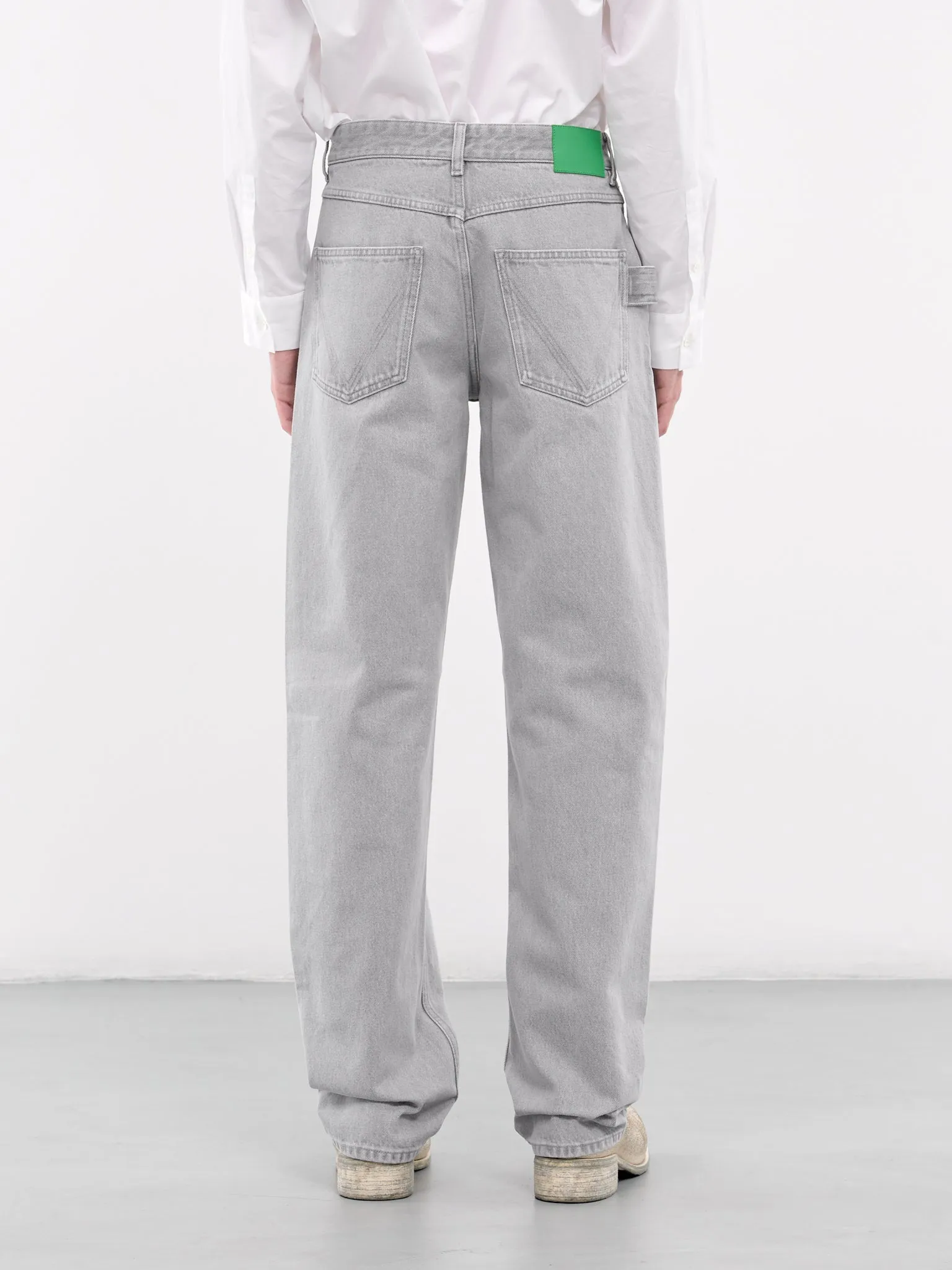 Washed Denim Jeans (710238V4LP0-1493-LIGHT-GREY)