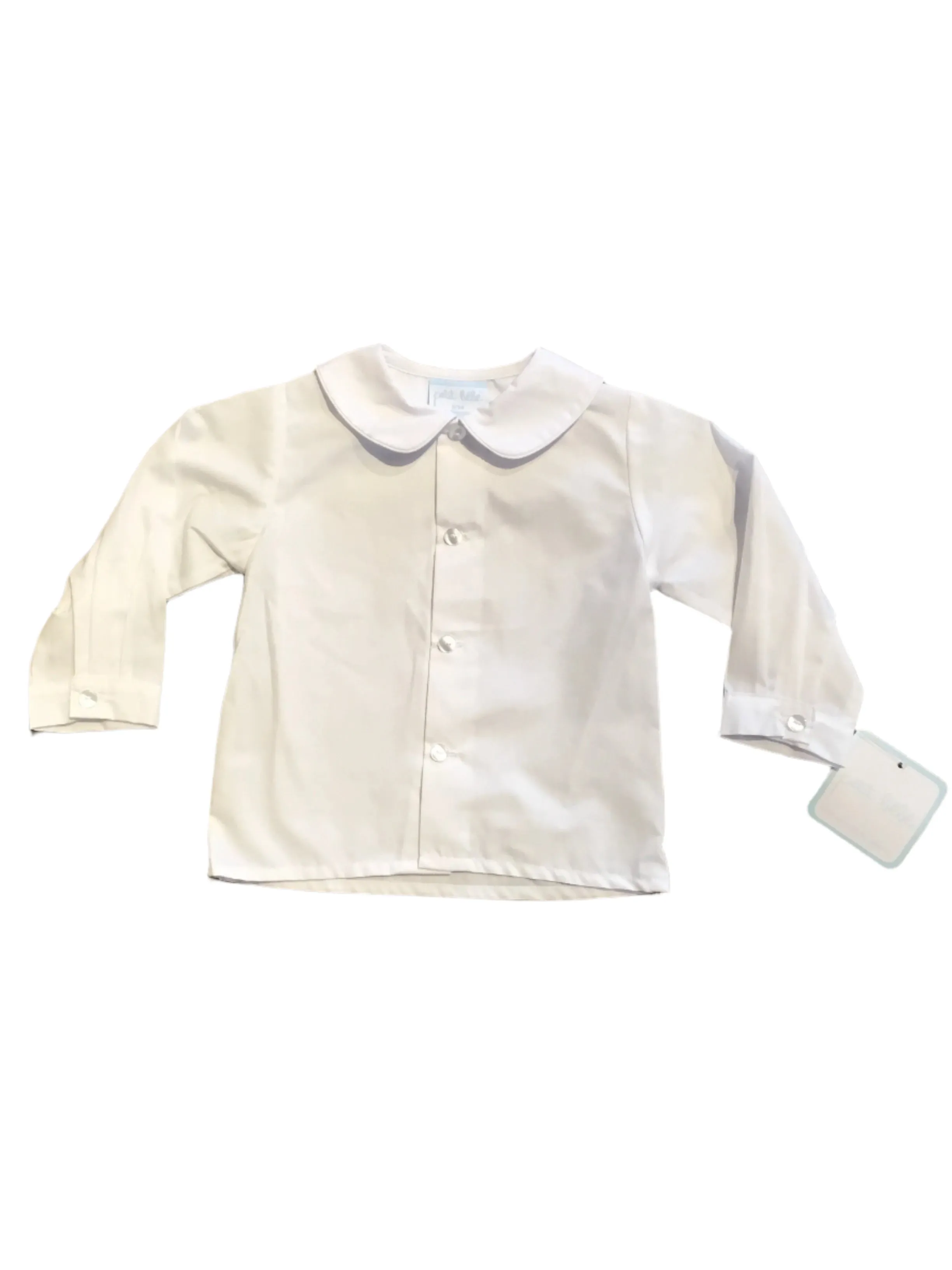 White Long Sleeve Collar Shirt