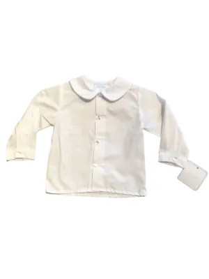 White Long Sleeve Collar Shirt