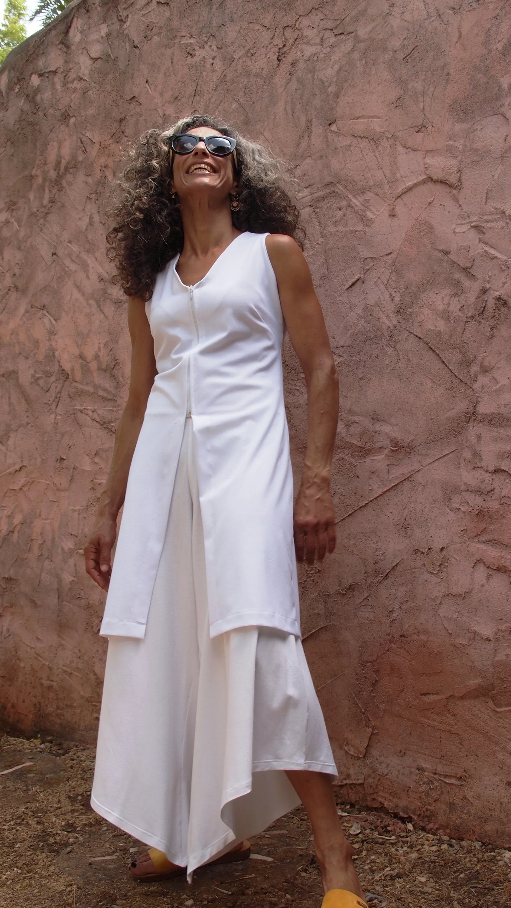 White Zip Tunic