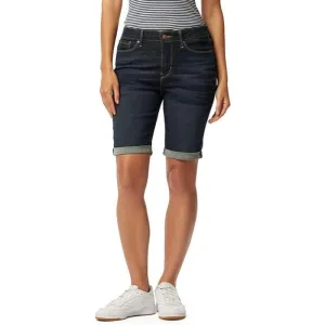 Women Mid Rise Denim Bermuda Shorts
