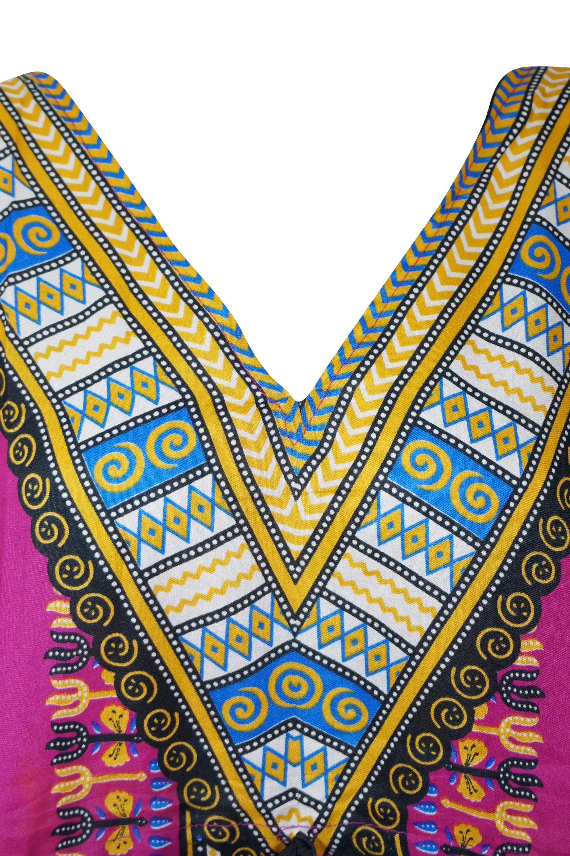 Womens Kaftan Dress, Kimono Dress, Maxi Dresses, Pink Printed, Summer Vacation Look, Loose Long Dress, Beach Cover up, Cover up L-2XL