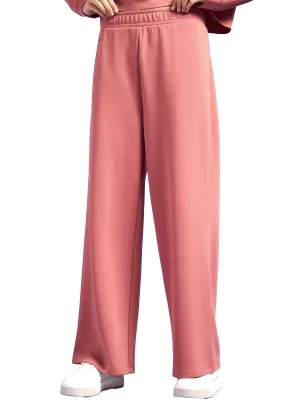 Women's Plain Pull On Pants,Light Pink