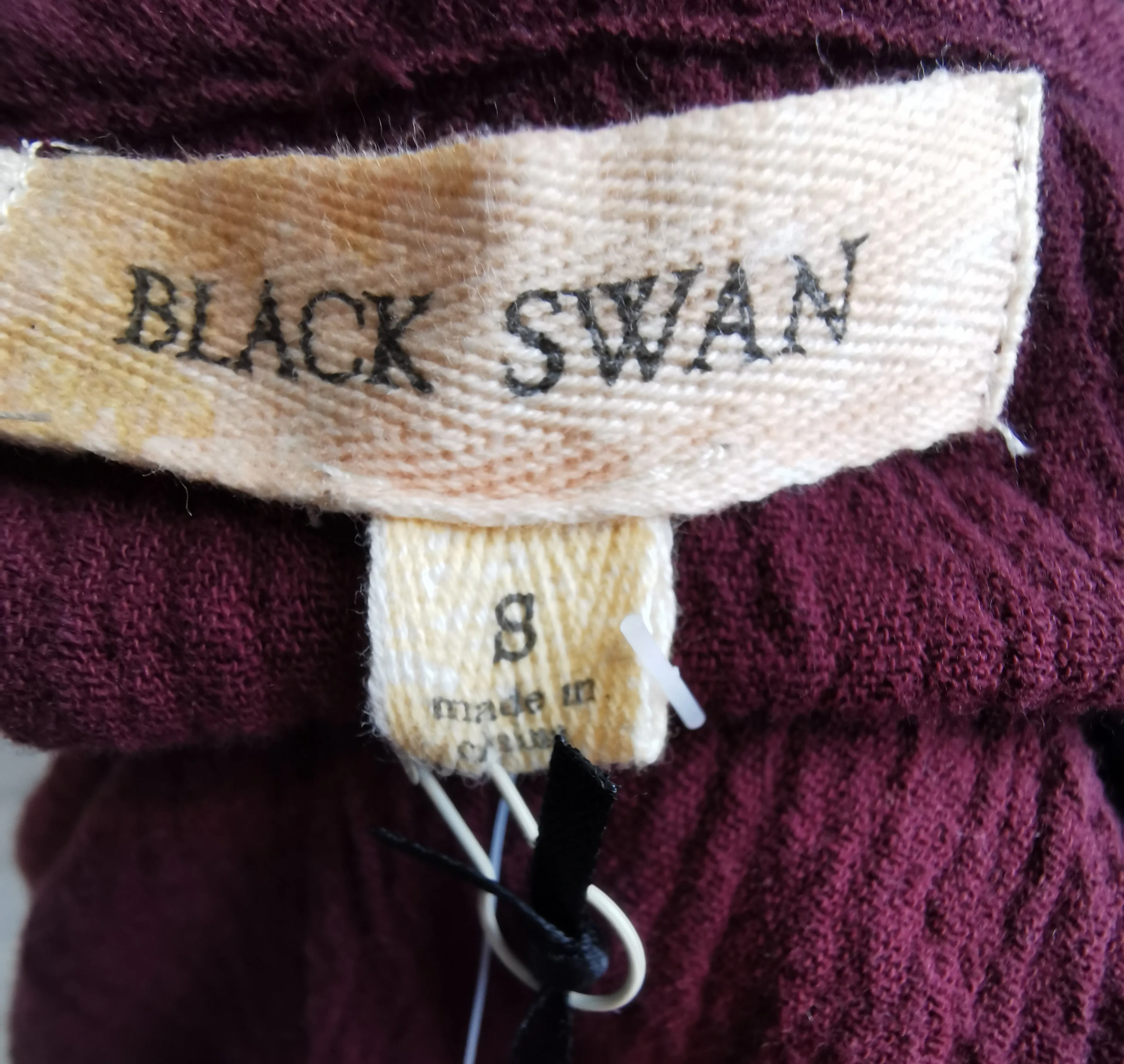 WOMENS SIZE SMALL - BLACK SWAN, Boho Hand Crafted Top NWT B27