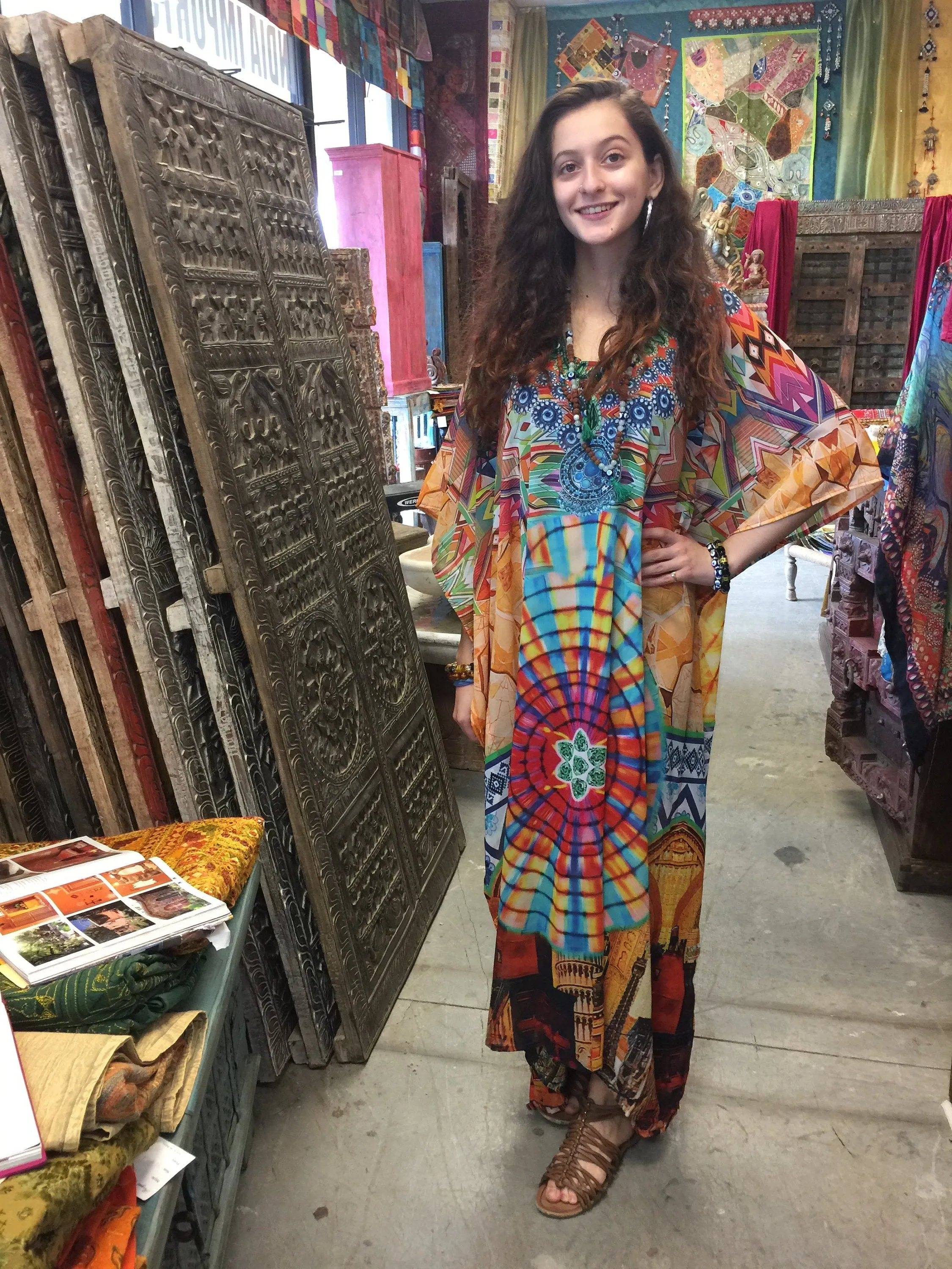 Yellow Caftan Beach Maxi Dress, Bohemian Kaftan Sheer Maxi Dresses 3XL