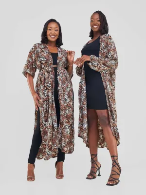 Zuri - Brown Print
